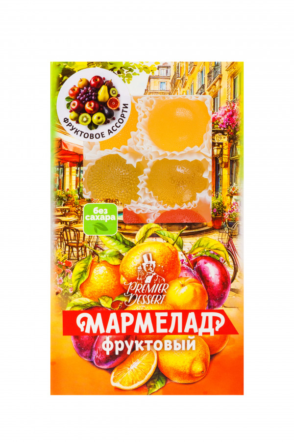 №2 Мармелад Премиум Десерт ФРУКТОВЫЙ (ананас, яблоко, гранат) 200г    в Славянск-на-Кубани