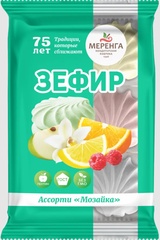 №1 Меренга Зефир Мозайка, 270г  в Славянск-на-Кубани