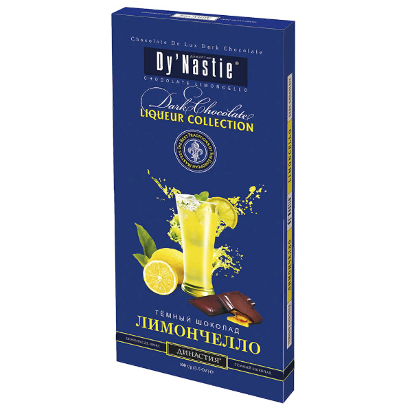 №3 Династия Шоколад "Лимончело", (блок 10шт по 100г)  в Славянск-на-Кубани