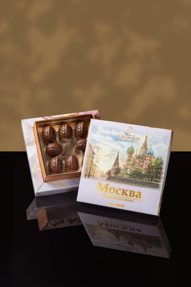  Пушкинская фабрика Конфеты Фундук-Малина (Москва), 115г(розовая коробка) в Славянск-на-Кубани