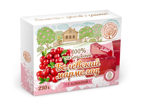 №2 Мармелад белевский "Клюква" 230г в Славянск-на-Кубани