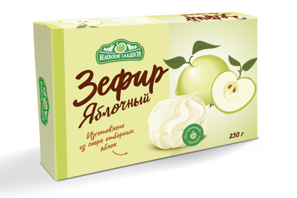 №2 Зефир белевский "Яблочный" 250г в Славянск-на-Кубани